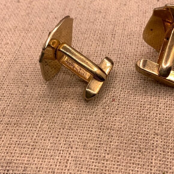 Pat Pend Vintage Gold Tone Cuff Links - Picture 3 of 5